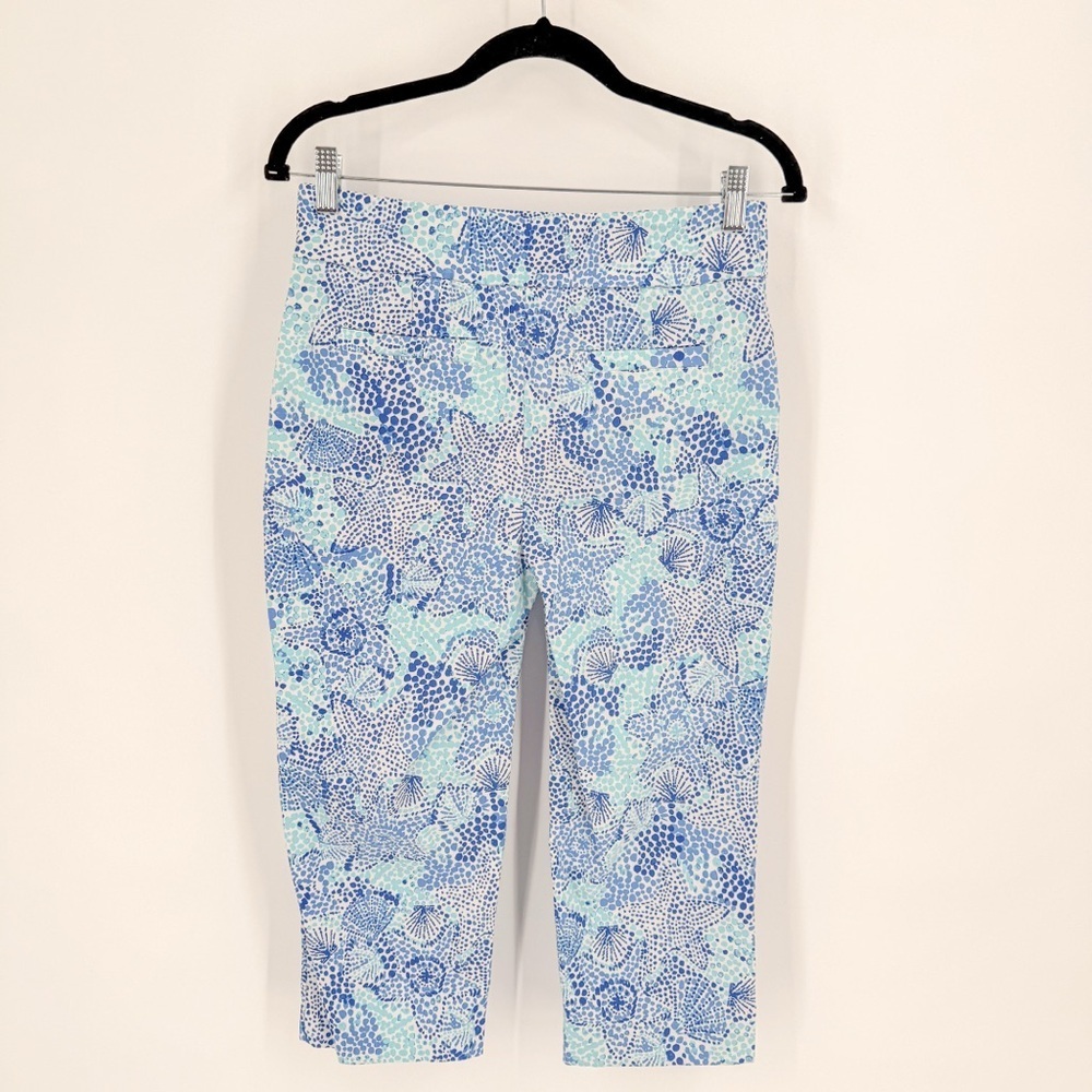 Kim Rogers Blue and White Patterned Pants
